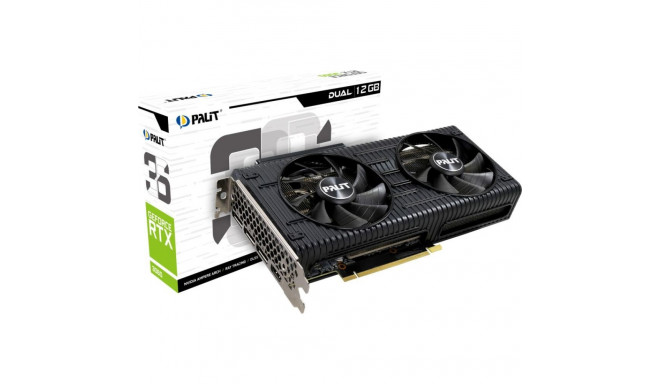 Palit GeForce RTX 3060 Dual 12GB GDDR6 graphics card (NE63060019K9-190AD)