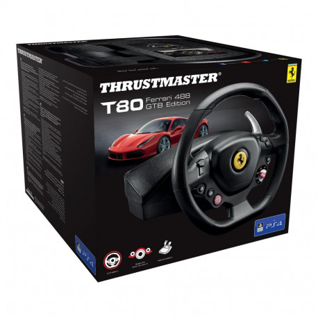 Thrustmaster T80 Ferrari 488 GTB Steering Wheel Controller PS4 / PS5 / PC
