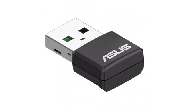 Asus | USB-AX55 Nano | Kahe sagedusalaga traadita AX1800 USB-adapter | Traadita