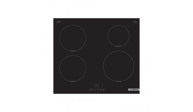 Bosch | Hob | PUE611BB5E | Induction | Number of burners/cooking zones 4 | Touch | Timer | Black