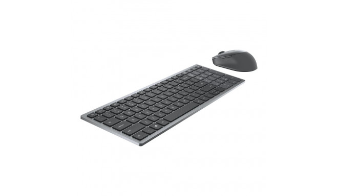 Dell KM7120W juhtmevaba klaviatuuri ja hiire komplekt vene keeles bluetooth titaan-hall numbriklahvi