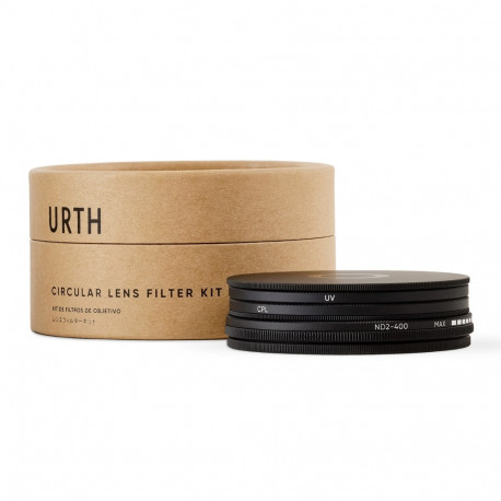 Urth 58mm UV, Circular Polarizing (CPL), ND2 400 Lens Filter Kit
