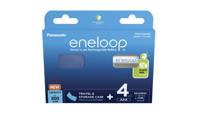 Panasonic Eneloop AAA 800mAh 4 tk + karp