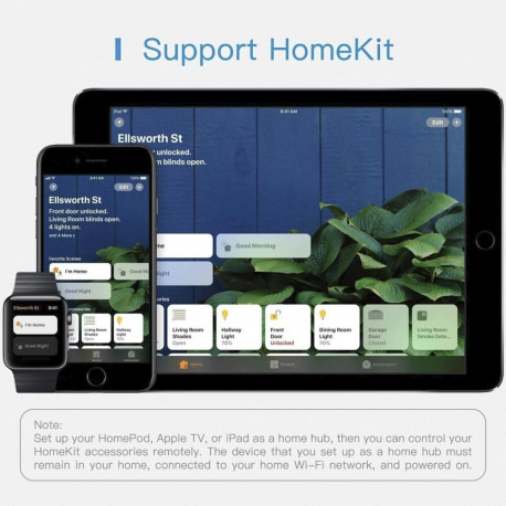 Meross MSS425FHK(EU), 4 pistikupesa + 4x USB (HomeKit)