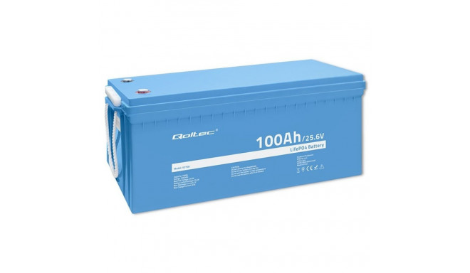 LiFePO4 battery 25.6V, 100Ah, 2560Wh,BM