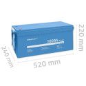 LiFePO4 battery 25.6V, 100Ah, 2560Wh,BM