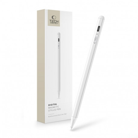TECH-PROTECT DIGITAL MAGNETIC STYLUS PEN IPAD WHITE