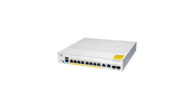 Cisco Catalyst 1000-8T-E-2G-L Network Switch, 8 Gigabit Ethernet (GbE) Ports, 2x 1G SFP/RJ-45 Combo 