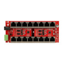 Extralink Gigabit PoE Injector 8 Port Active, 8 ports Gigabit 802.3at/af, Mode A