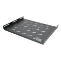 Extralink Fixed shelf 1U 350mm Black 19&quot;, 472x352mm, for 600mm depth cabinets