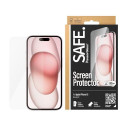 PanzerGlass SAFE. by ® Screen Protector iPhone 15 | Ultra-Wide Fit