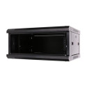 Extralink Rackmount cabinet 4U 600x450 Black wall mounted