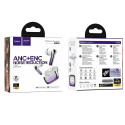HOCO wireless earphones bluetooth TWS ANC+ENC EQ16 purple glaze