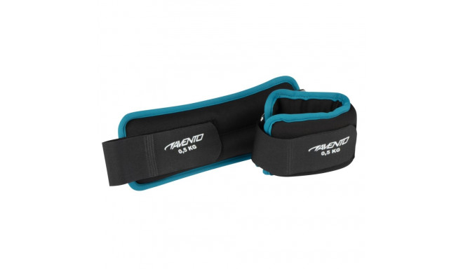 Wrist/ankle weight neopreen AVENTO 41AD 2X0,5kg Black/Blue