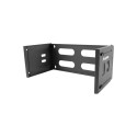 FOLDING BRACKET WALL-MOUNT 19" 4U 497X400/240 BLACK LANBERG