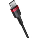 BASEUS cable Type C to Type C PD 5A 100W Cafule 2 pcs 1 m black red and black gray