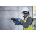 Bosch cordless hammer drill GBH 18V-28 CF Professional, with GDE 18V-16 (blue/black, 2x battery ProC