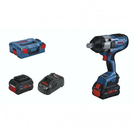 Bosch cordless impact wrench BITURBO GDS 18V-1050 H Professional, 18V (blue/black, 2x battery ProCOR