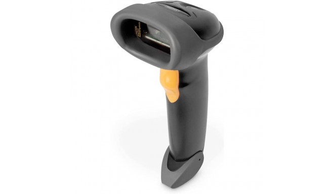 Digitus 1D barcode handheld scanner, barcode scanner (grey/black)