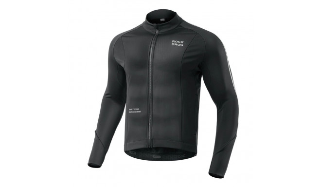 Rockbros cycling jersey 15400002003 long sleeve fall/winter L - black