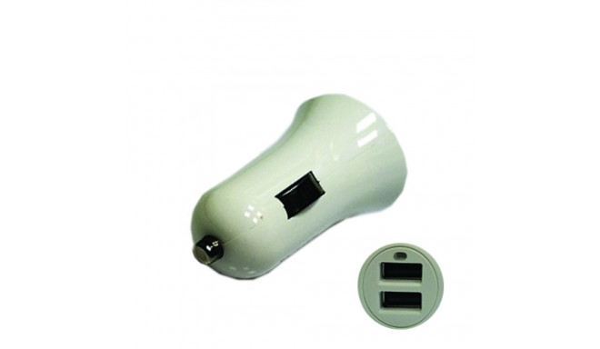 Car Charger 2xUSB 2.0: 12V-24V, 3.1A