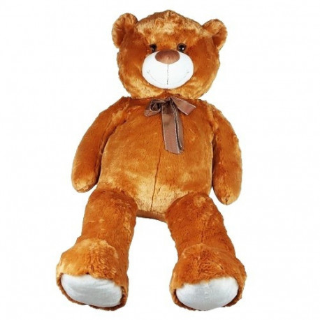 Mascot Plush Teddy Bear with a bow 100 cm brown