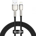 BASEUS cable USB A to Lightning 2,4A Cafule Metal 1 m black