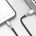 BASEUS cable USB A to Lightning 2,4A Cafule Metal 1 m black