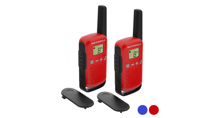 Walkie-Talkie Motorola T42 Dual 1,3" LCD 4 km (2 pcs) - Синий