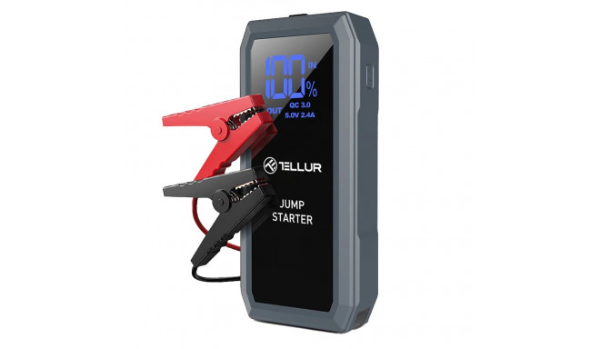 Tellur Portable Car Jump Starter, 1500A, Power Bank, 16800mAh, LED Light