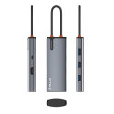 Tellur USB-C hub, PD 3.0 100W, HDMI, 3xUSB 3.0 grey