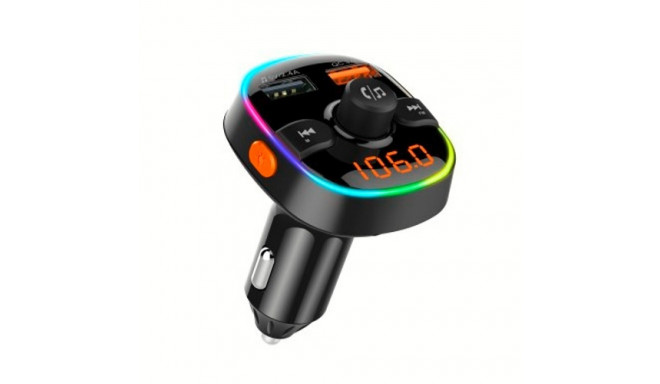 FM modulator for car BC52LQ (RGB LED, QC 3.0, micro SD, hands-free)