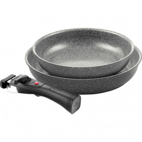 BALLARINI TORRE Set of 2 pans (24 + 28 cm) + saucepan 16 cm 1H