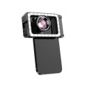 Mobile lens APEXEL APL-HB100FL23 100mm macro with LED (black)