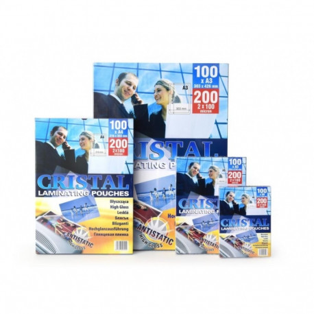 Laminating pouches 216x303 mm, 125 Micron A4 (100 pcs.)