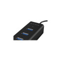 Raidsonic | 4 port USB 3.0 hub | IB-HUB1409-U3