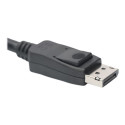 ASSMANN DisplayPort connection cable DP M/M 3m w/lock UHD 8K Vers. 1.3/1.4 bl