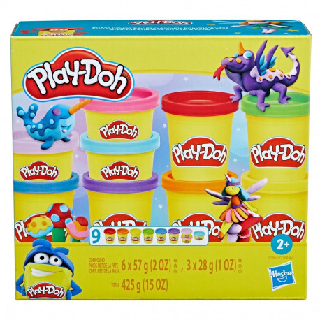 PLAY-DOH colorful compound 9 pack