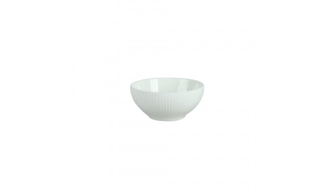 BOWL VERTICAL LINES WHITE 11CM