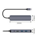 PremiumCord USB-C to HDMI + 2x USB3.2 + PD 100W+ RJ45 10/100/1000Mbps adapter