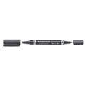 Double-tip marker Staedtler Lumocolor DUO 348 0,6/1,5mm black