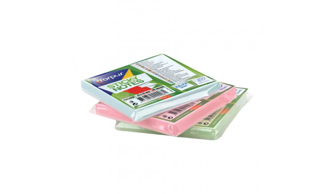 Note paper 75x75mm FORPUS Stick Notes pastel pink 80 sheets