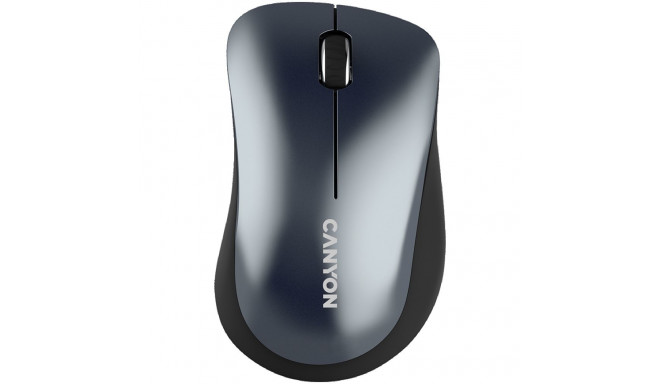 CANYON MW-11, 2.4 GHz Wireless mouse,with 3 buttons, DPI 1200, Battery:AAA*2pcs,Black,67*109*38mm,0.