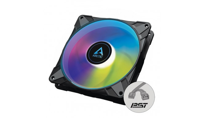 ARCTIC P14 PWM PST A-RGB Semi-Passive Case Fan, 4-pin, 140mm, Black