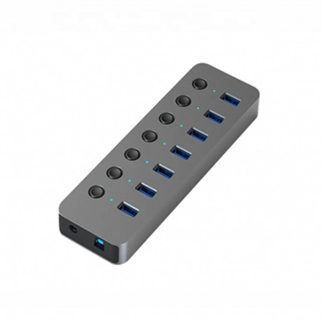 Adapter USB A 3.0 - 7 x USB 3.0 with switches