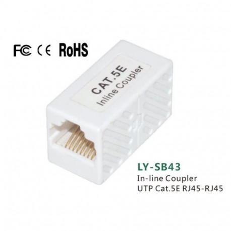 RJ45 Coupler for UTP CAT5E