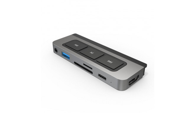 HYPER HD449 laptop dock/port replicator Grey