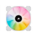 Corsair | 140mm White PWM Fan, Dual Fan Kit with Lighting Node CORE | iCUE SP140 RGB ELITE Performan