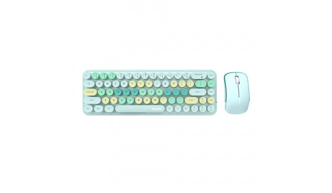 Wireless keyboard + mouse set MOFII Bean 2.4G (Green)