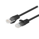 PATCHCORD CAT.6 UTP 2M BLACK FLUKE PASSED LANBERG 10-PACK